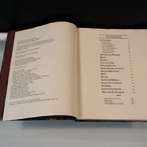 The Low-Fat Way to Cook 1993 Oxmoor House First Print Hardcover - Picture 3 of 9